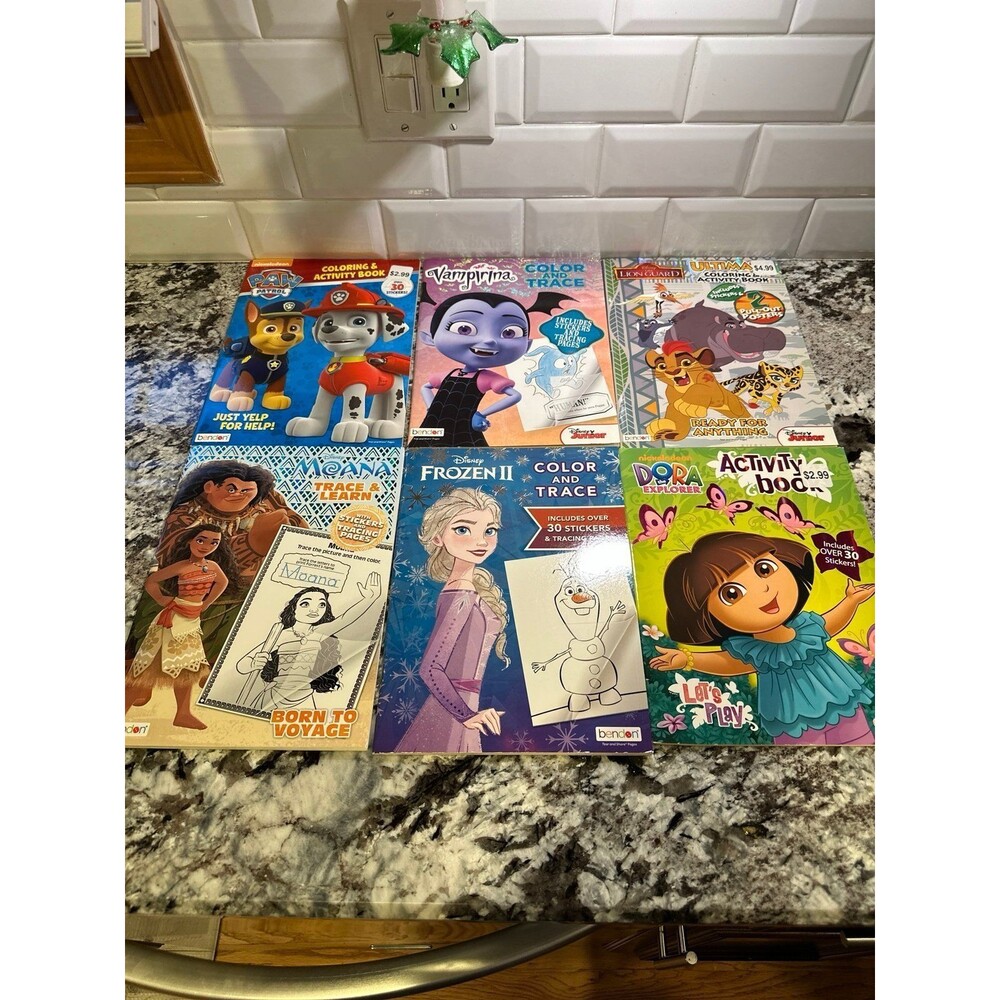 Coloring, Sticker , Activity Books Bundle 6 Books
Activity
